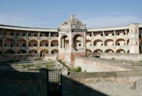 Stone building in Procida, Italy