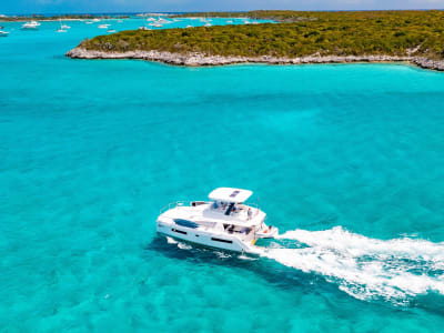 Moorings power catamaran in the Bahamas