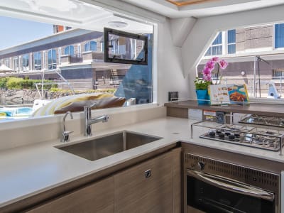 De l’eau potable à volonté sur nos catamarans !